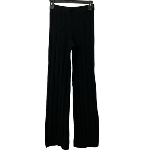 H&M Black Ribbed Stretchy Pants(Size XS) - Picture 3 of 5